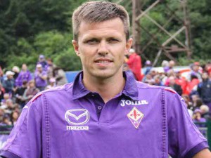 Josip Ilicic primo giorno alla Fiorentina